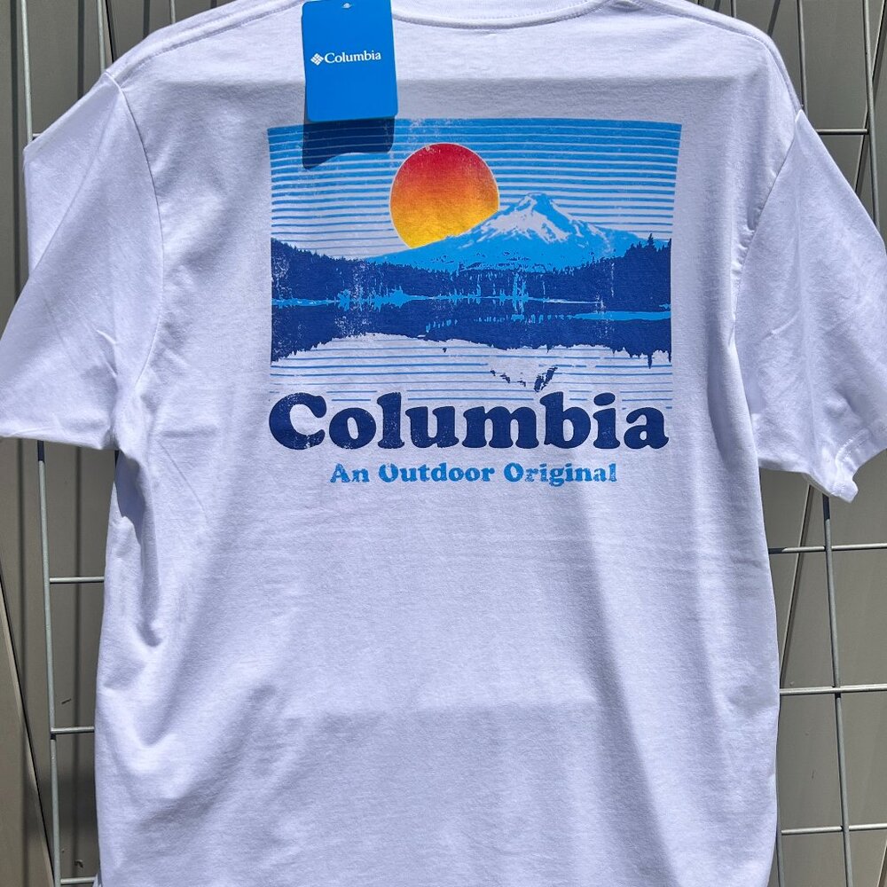 Columbia NWT Shirt – Size L – White/Multi – Easy Summer Vibes